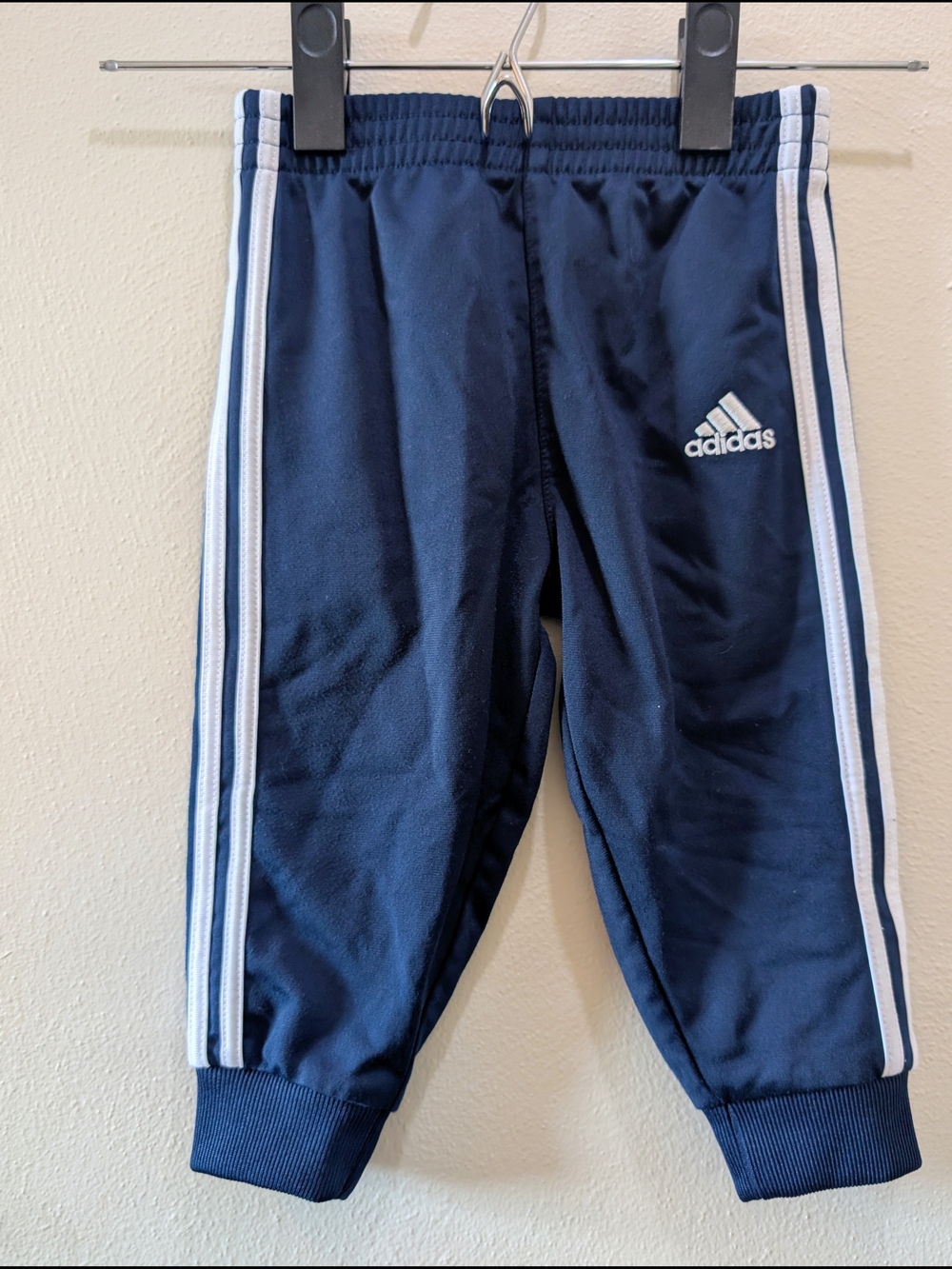Adidas Blue/White Baby Infant Track Pants Size 12 Months Excellent Condition